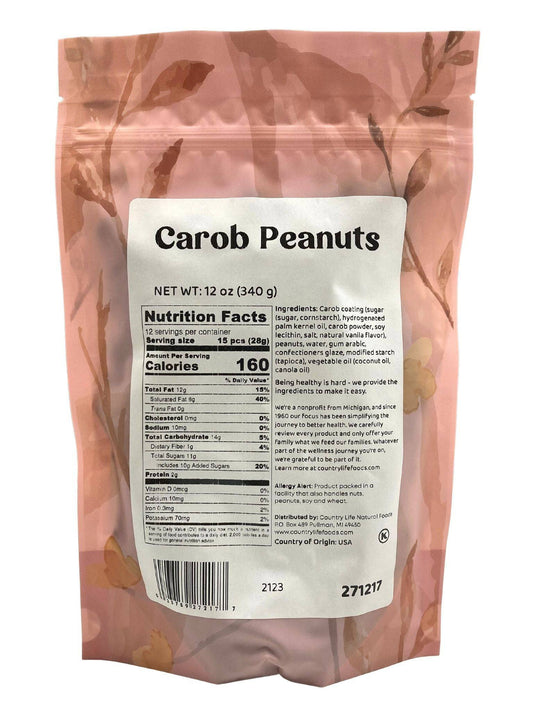 Country Life Carob Coated Peanuts - (Various size bags)