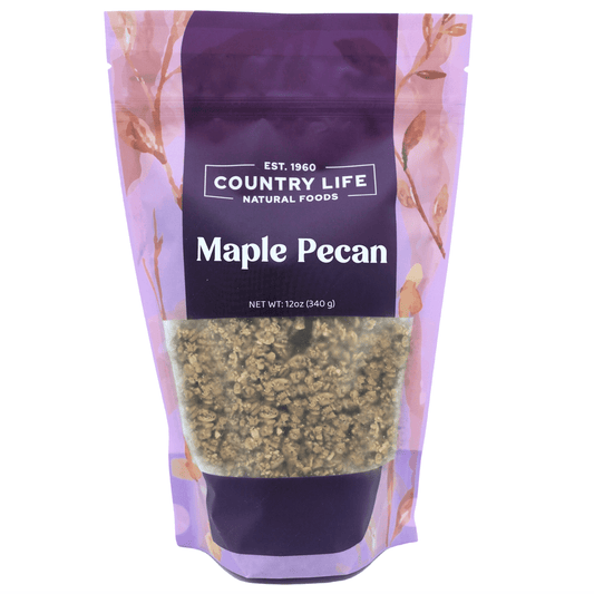 Country Life Natural Foods Slow-Baked Maple Pecan Granola - (Various Size bags) - 12 oz - Cereals & Granolas