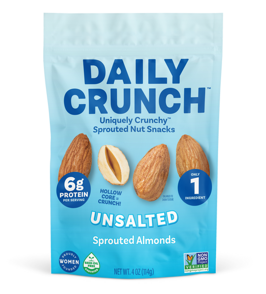 Daily Crunch Unsalted Sprouted Almonds - (Various Size Packs) - 1 Pack - Nuts