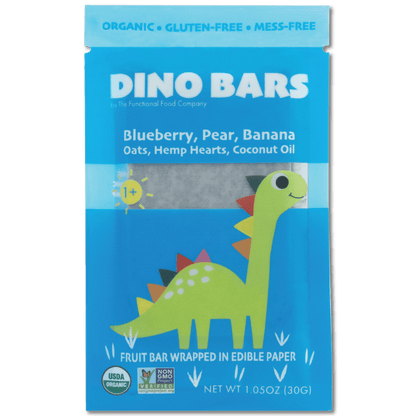 Dino Bar Blueberry Bar - (10 Pack) - 10 Bars - Fruit Bar