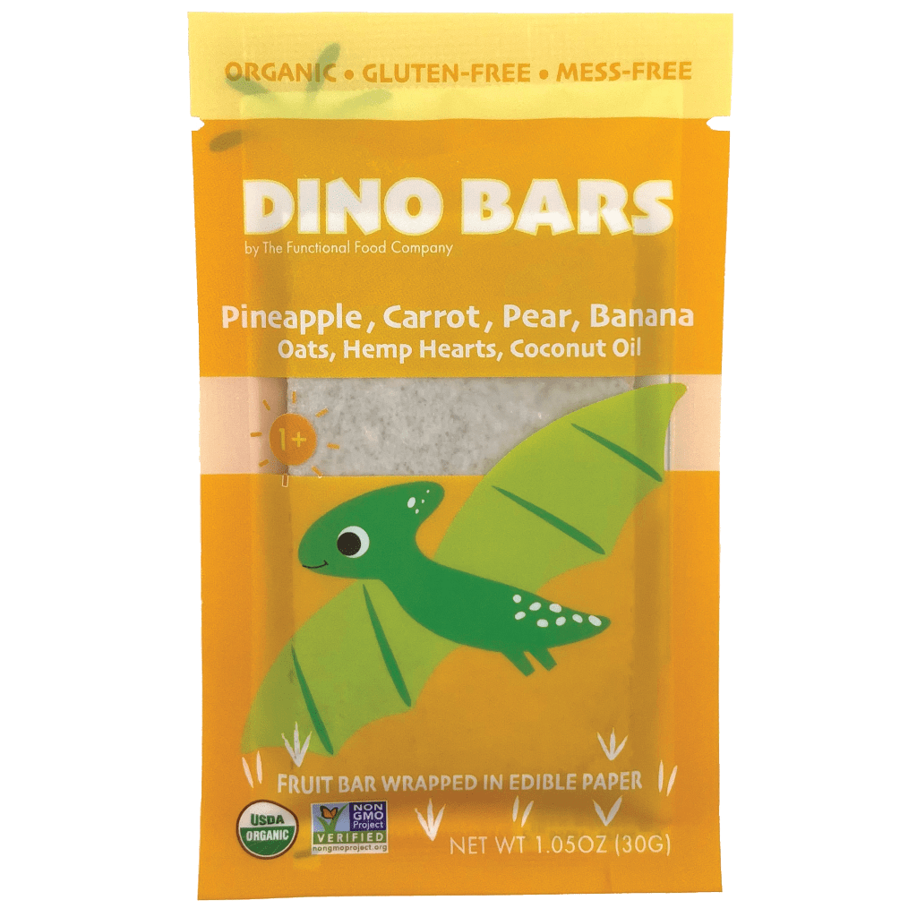 Dino Bar Pineapple Carrot Bar - (10 Pack) - 10 Bars - Fruit Bar