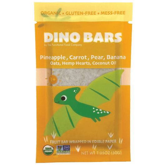 Dino Bar Pineapple Carrot Bar - (10 Pack) - 10 Bars - Fruit Bar