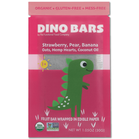 Dino Bar Strawberry Bar - (10 Pack) - 10 Bars - Fruit Bar