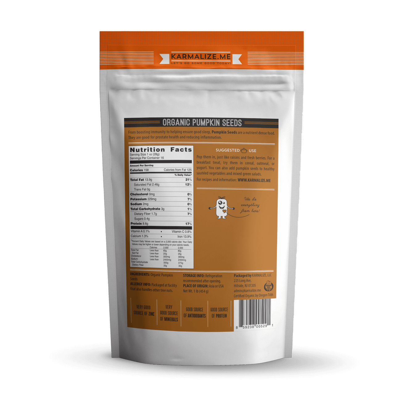 Raw Organic Pumpkin Seeds (Pepitas)-1