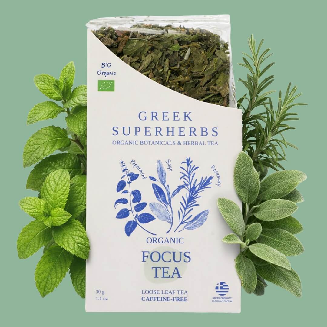 Focus Tea - ORGANIC 1.1 oz (20 cups) - Herbal Tea Blend