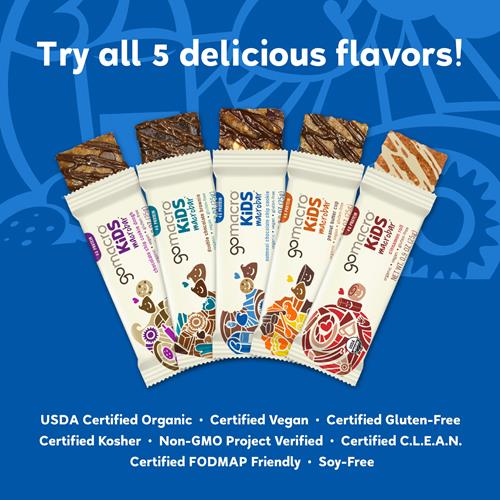 Gomacro Kids Macrobar Organic Vegan Snack Bars - Oatmeal Chocolate Chip Cookie (0.90 Ounce Bars 7 Count) - Bars