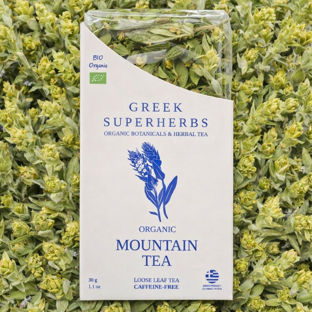 Greek Mountain Tea (Mount Olympus) - ORGANIC 1.1 oz (20 cups) - Tea & Infusions