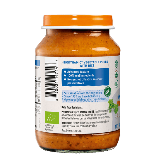 Holle Organic Baby Food Jar - Veggie Risotto - 12 Jars - Jars