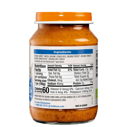 Holle Organic Baby Food Jar - Veggie Risotto - 12 Jars - Jars