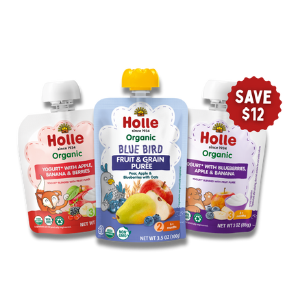 Holle Organic Berries Pouches Bundle - (32 Pouches) - Baby Food