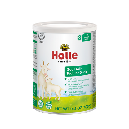 Holle Organic Goat Milk Toddler Drink - Stage 3 | Non GMO (14 oz) - 1 Tin - Toddler Goat Milk Powder