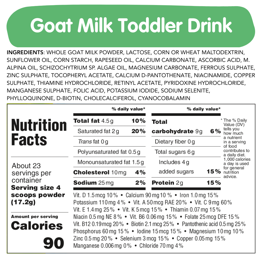 Holle Organic Goat Milk Toddler Drink - Stage 3 | Non GMO (14 oz) - Toddler Goat Milk Powder