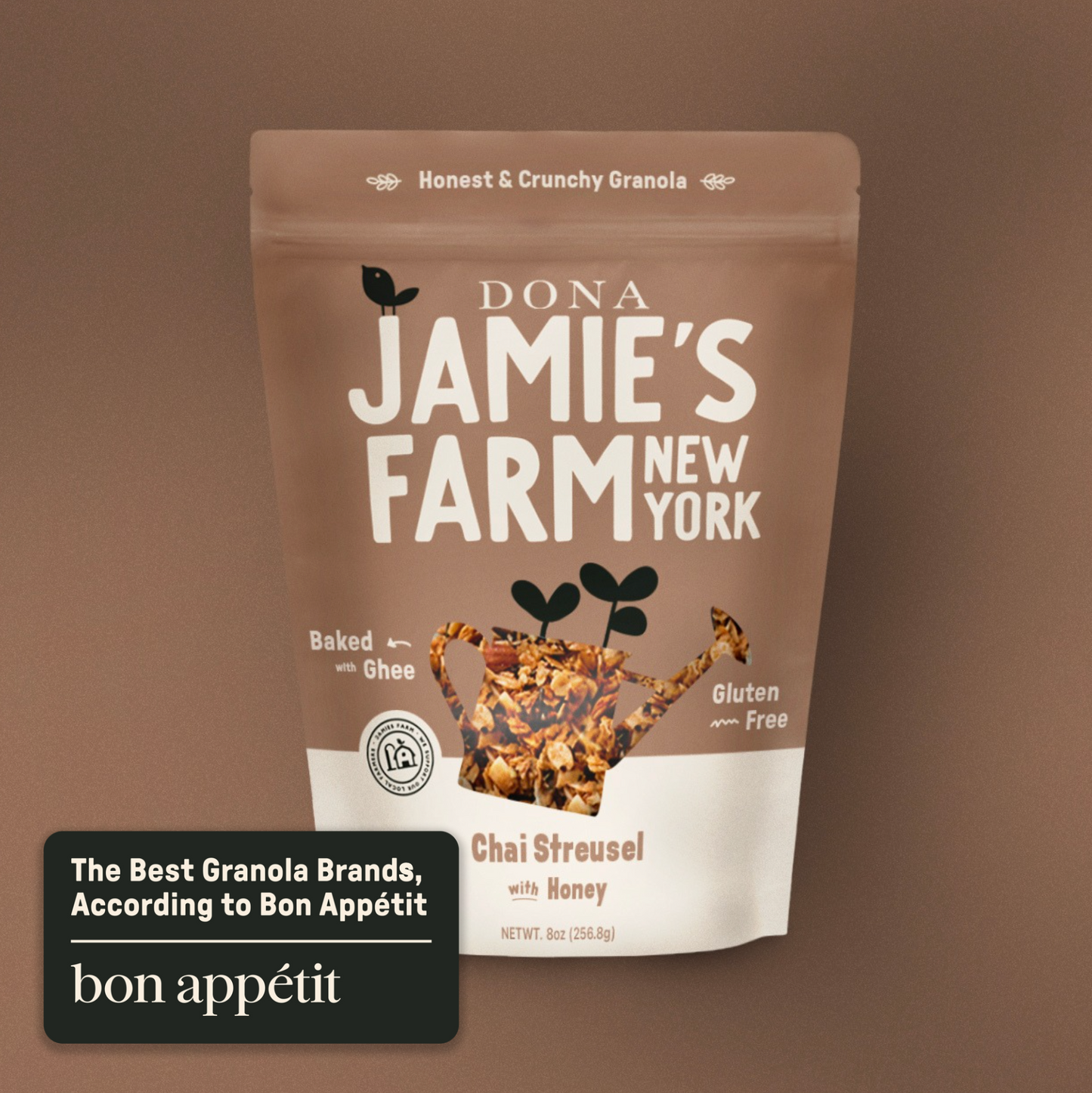 Jamie’s Farm Chai Streusel Granola with Honey - (Various Size Packages) - Cereal & Granola