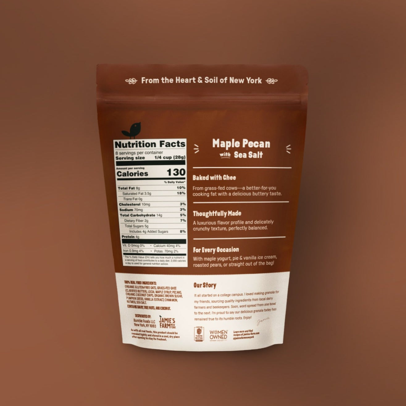 Jamie’s Farm Maple Pecan Granola with Sea Salt - (Various Size Packages) - Cereals & Granolas