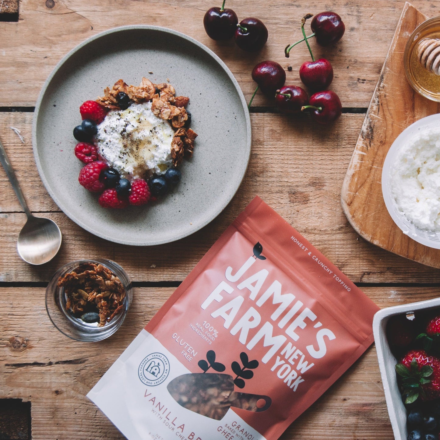 Jamie’s Vanilla Bean Granola with Sour Cherries - (Various Size Packages) - Cereal & Granola