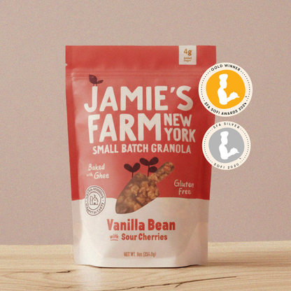 Jamie’s Vanilla Bean Granola with Sour Cherries - (Various Size Packages) - Cereal & Granola