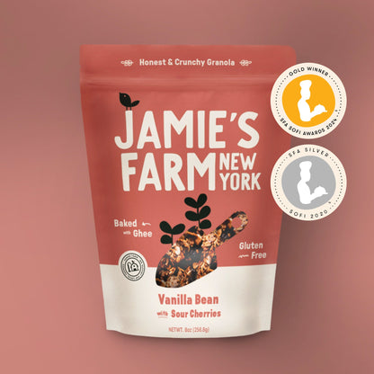 Jamie’s Vanilla Bean Granola with Sour Cherries - (Various Size Packages) - Cereal & Granola