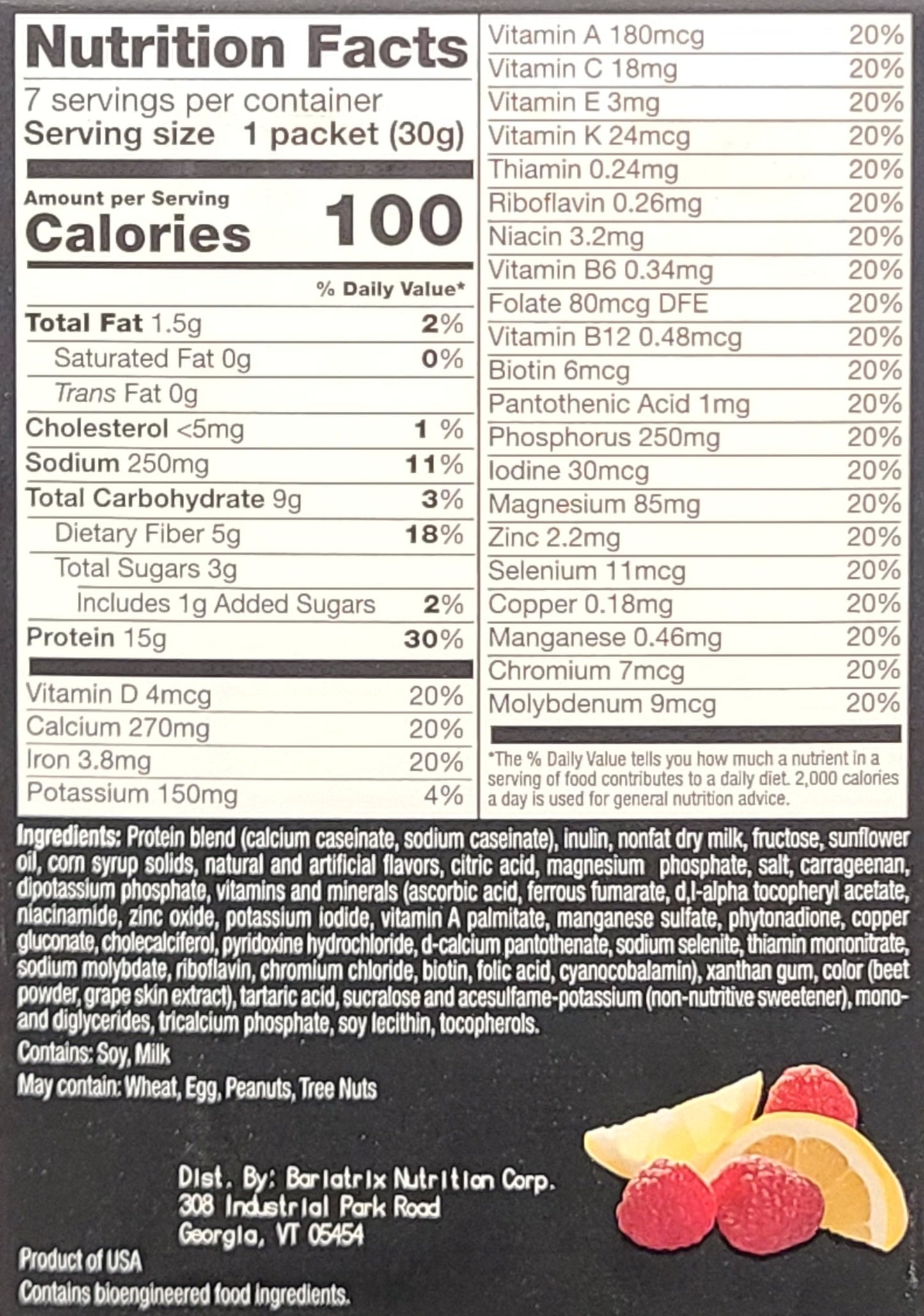 Lemon Raspberry Shake - Proti-Max - Shakes