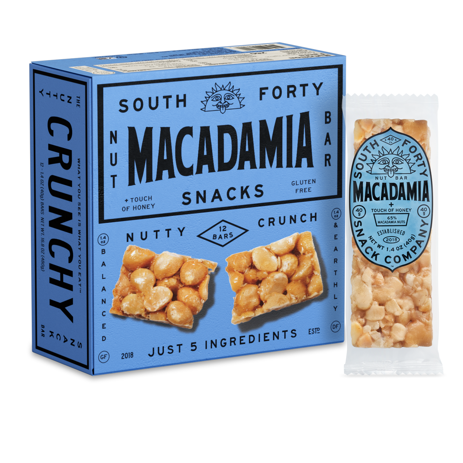 Macadamia 12-Pack - Crunchy Nut Bars