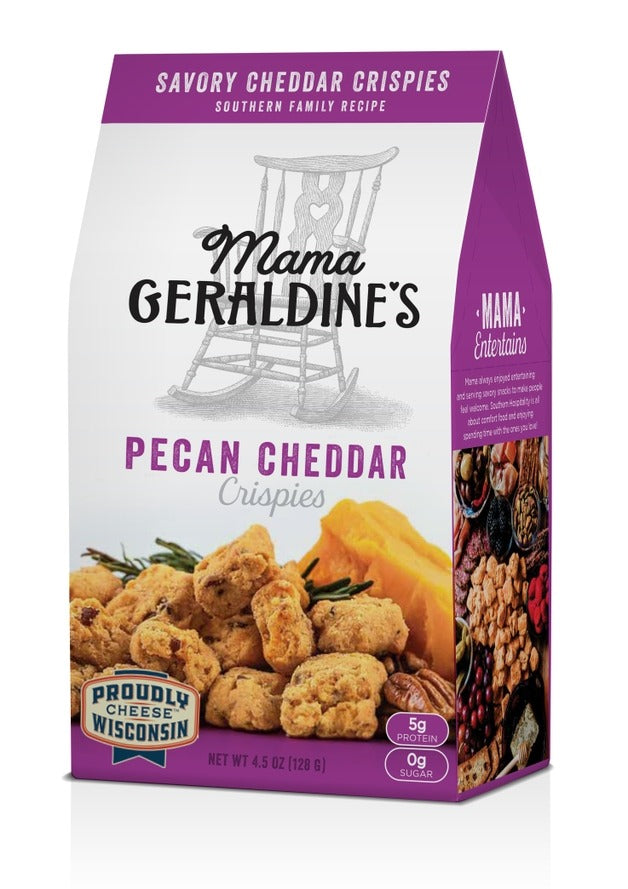 Mama Geraldine’s Pecan Cheddar Crispies - Snacks