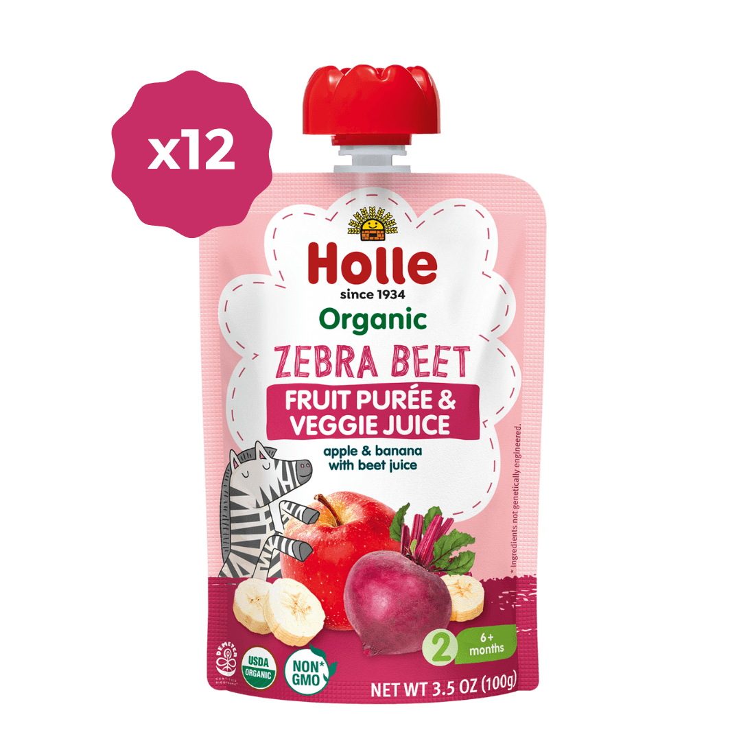 Organic Fruit & Veggie Purée - Zebra Beet - 12 Pouches - Organic Pouch