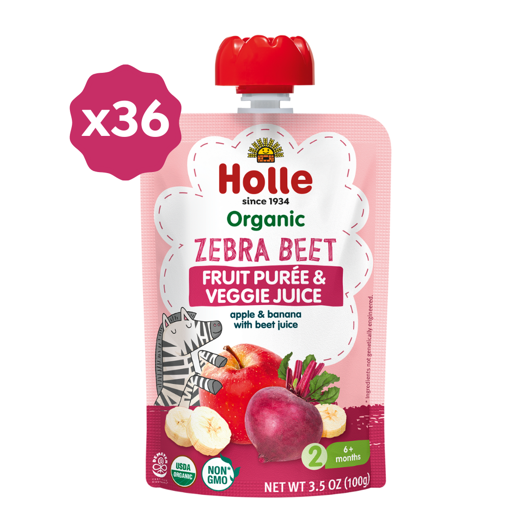 Organic Fruit & Veggie Purée - Zebra Beet - 36 Pouches - Organic Pouch