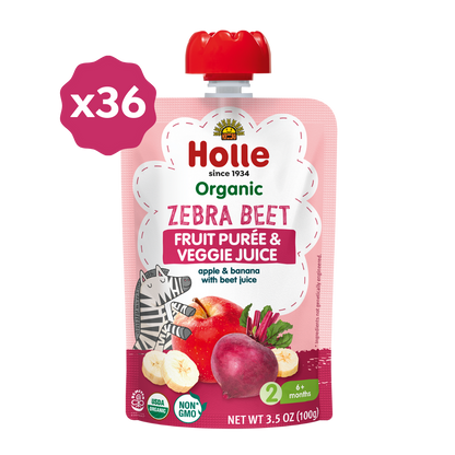 Organic Fruit & Veggie Purée - Zebra Beet - 36 Pouches - Organic Pouch