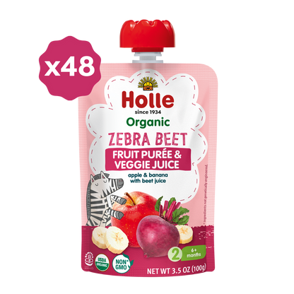 Organic Fruit & Veggie Purée - Zebra Beet - 48 Pouches - Organic Pouch
