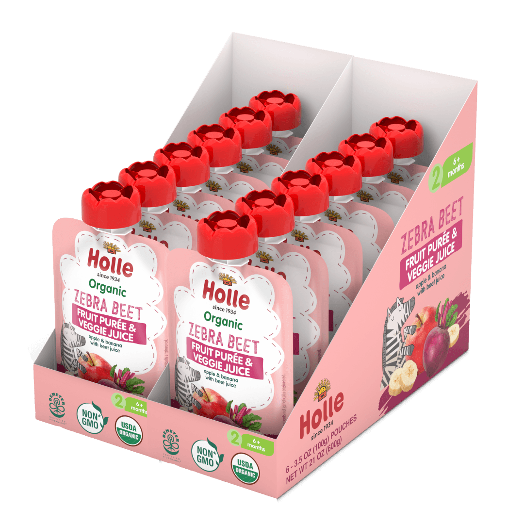 Organic Fruit & Veggie Purée - Zebra Beet - Organic Pouch