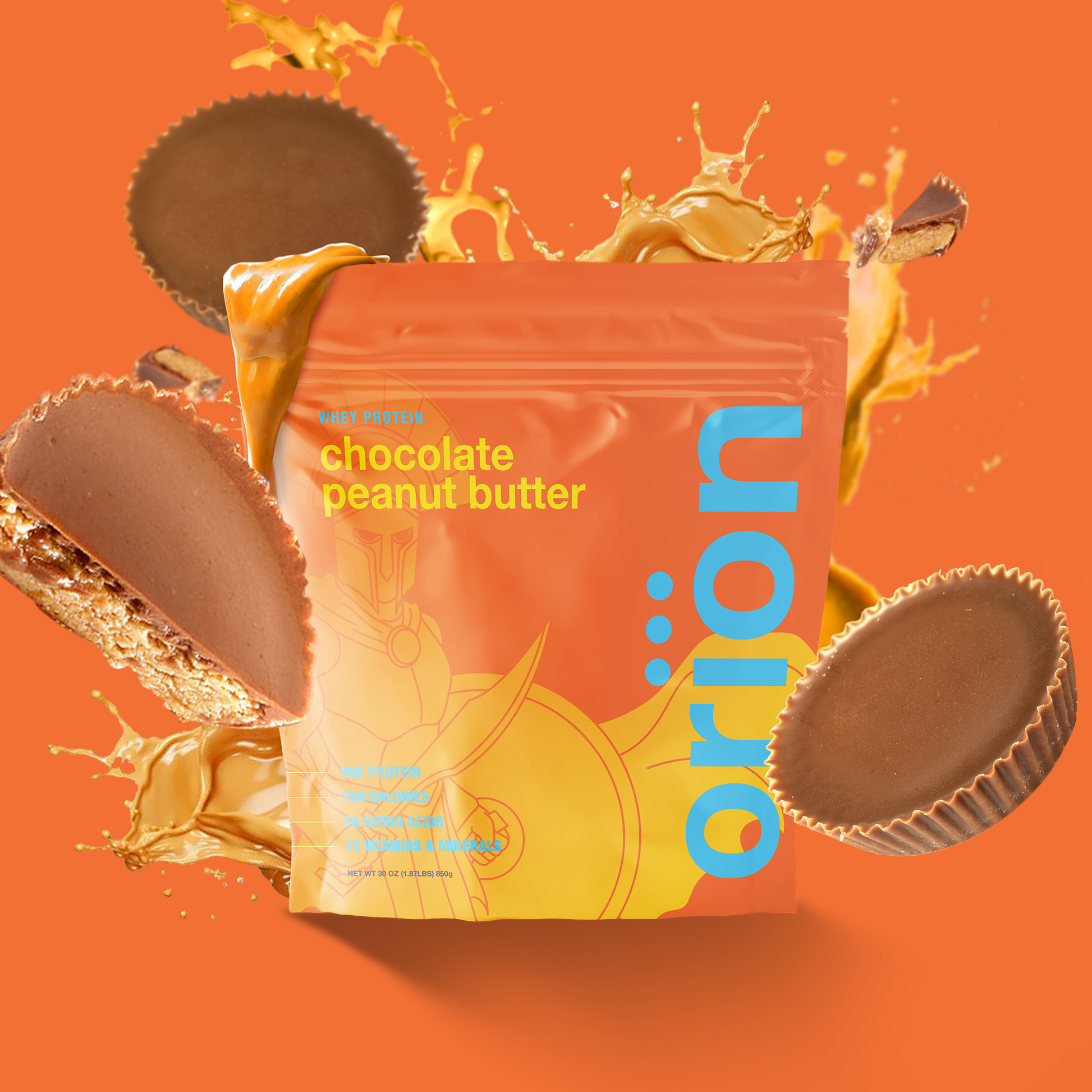 Oriion Whey Protein Powder - (Various flavors and package sizes) - Chocolate Peanut Butter - Whey Protein
