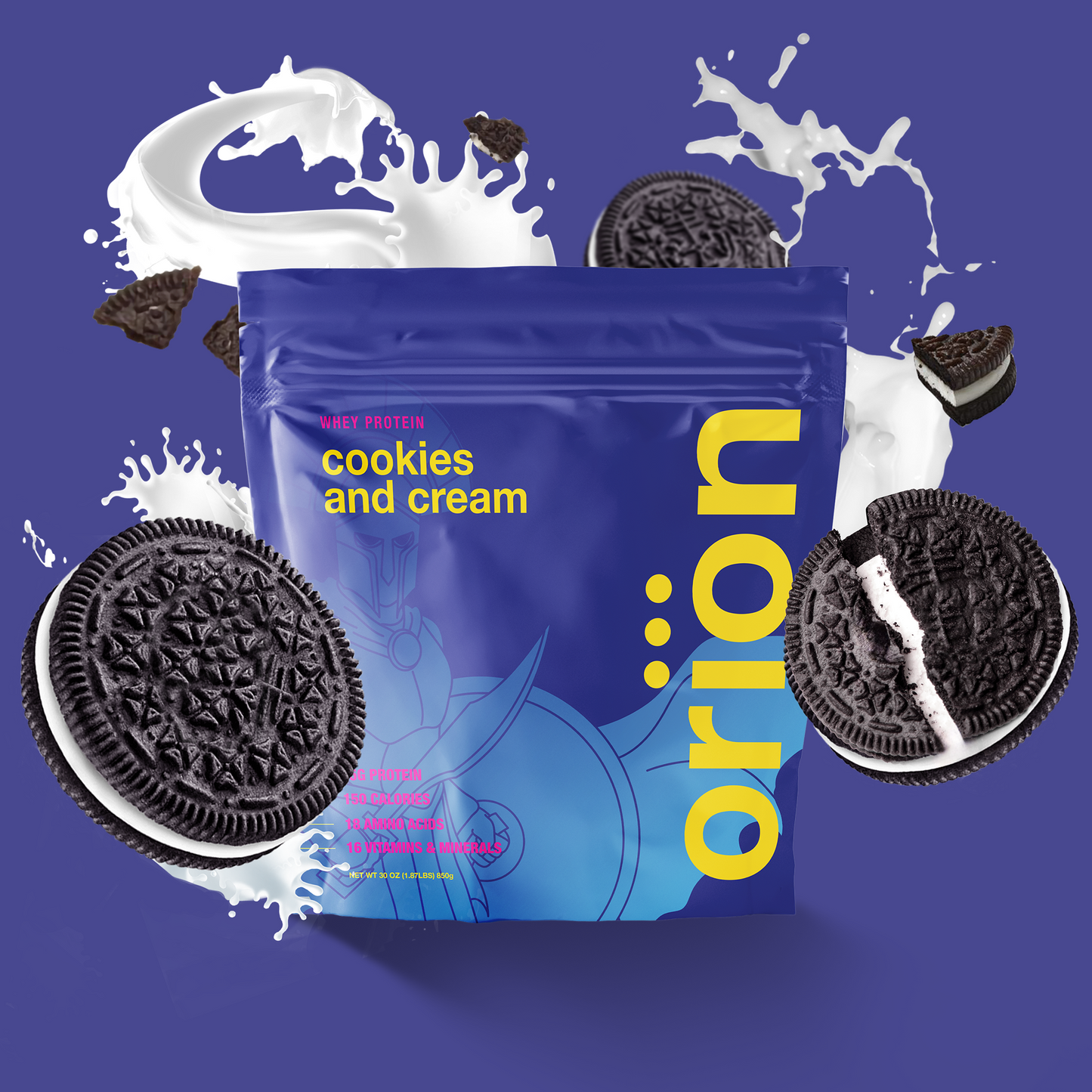 Oriion Whey Protein Powder - (Various flavors and package sizes) - Cookies and Cream - Whey Protein