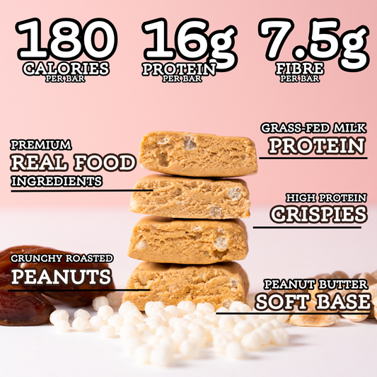 Peanut Butter Protein Bar 50g x 12 bars - Protein Bars