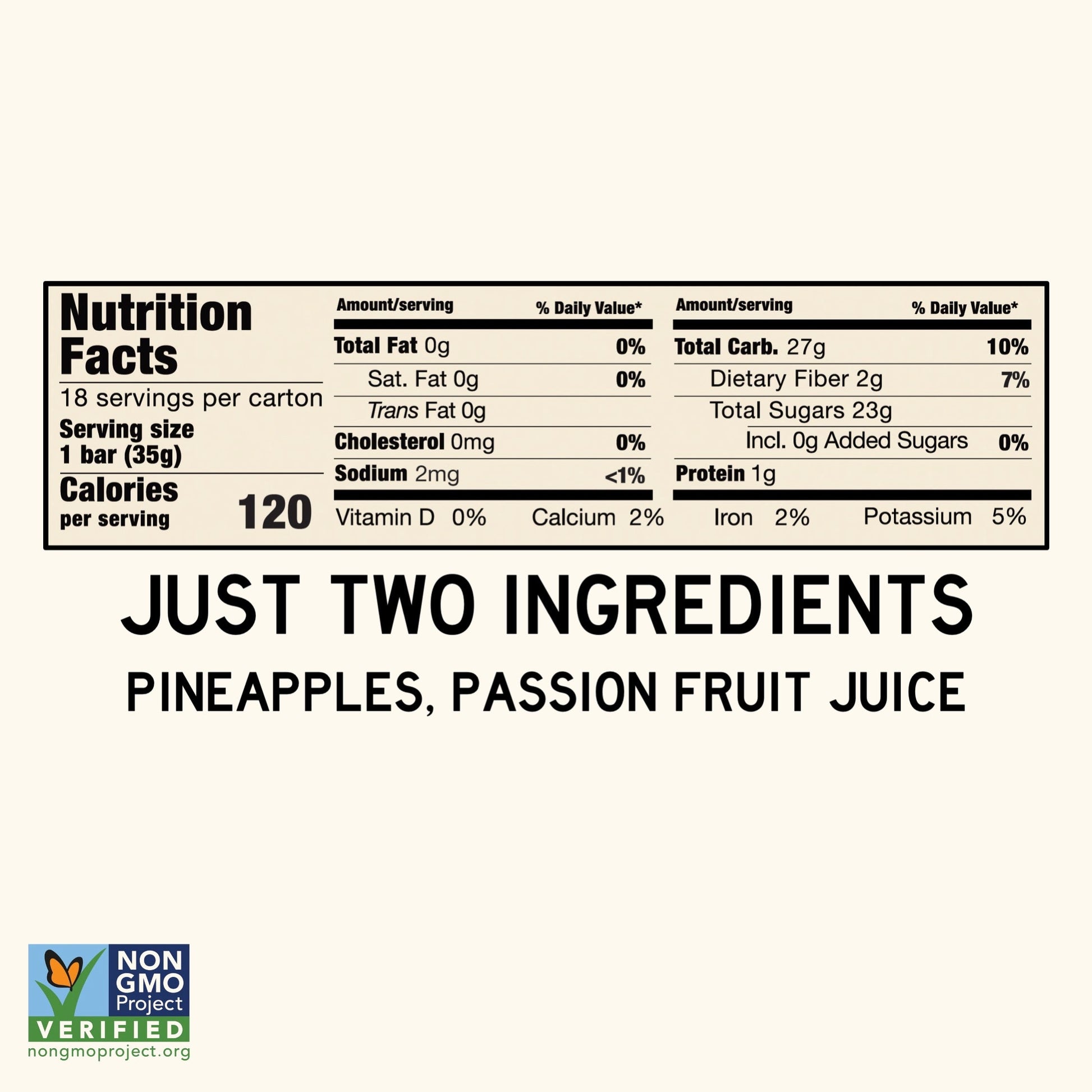 Pineapple Passion Fruit 18-Pack - Fruit Bars