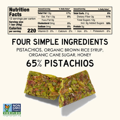 Pistachio 12-Pack - Crunchy Nut Bars