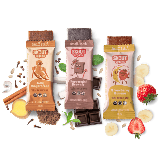 Skout Organic Small Batch Kids Bar Bundle - 18 bars - 18 Pack - Organic Kids Bars