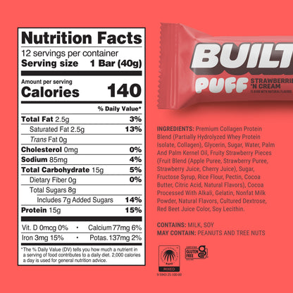 Strawberries ’N Cream Puff - Bar