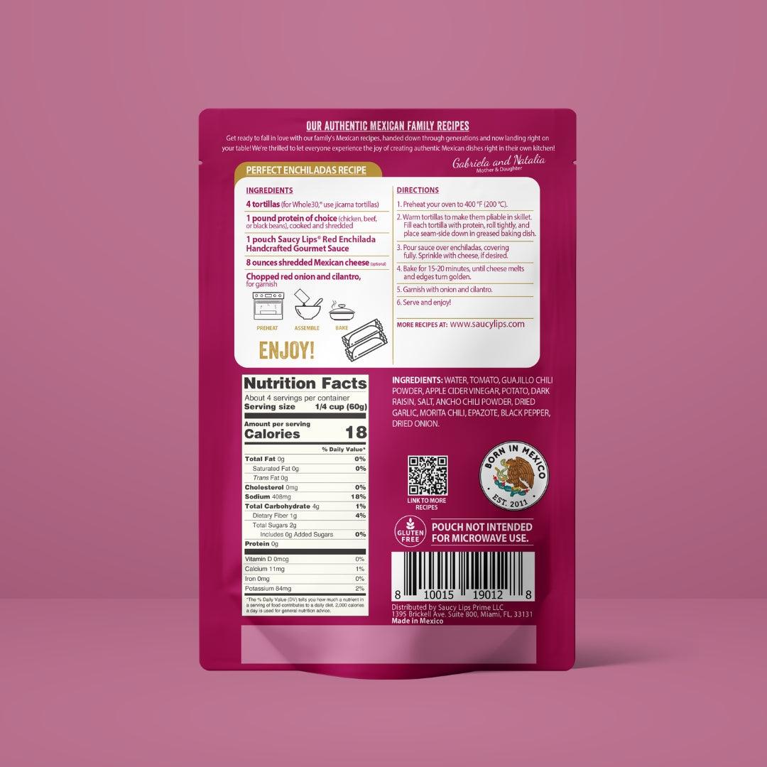 The Saucy Lips Four-Flavor Variety Pack - Mexican Cooking Sauce