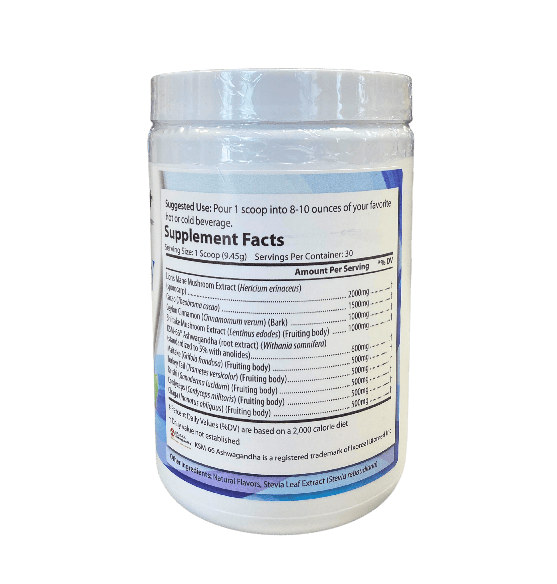 Vitality Mushroom SuperBlend Powder with Ashwagandha - Vitamins & Supplements