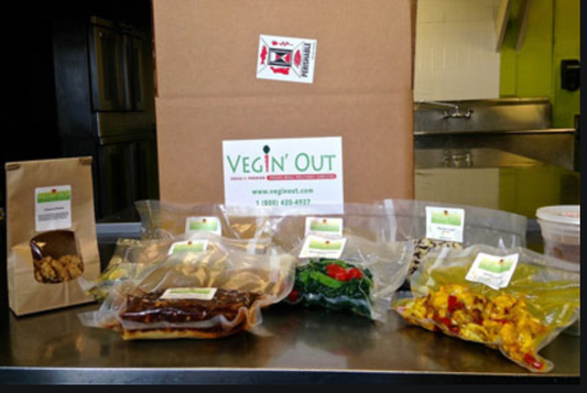 Weekly Vegetarian/Vegan Meal Order - Out of state Shipping (Nationwide - 49 States) - Nationwide Vegan Meal Shipping